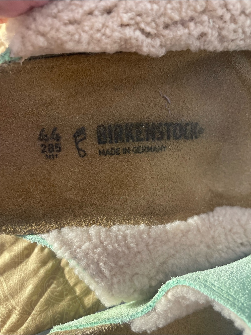 Birkenstock Stüssy Solana Suede Leather Slides - Size 44 (11 - 11.5) - Picture 2 of 6